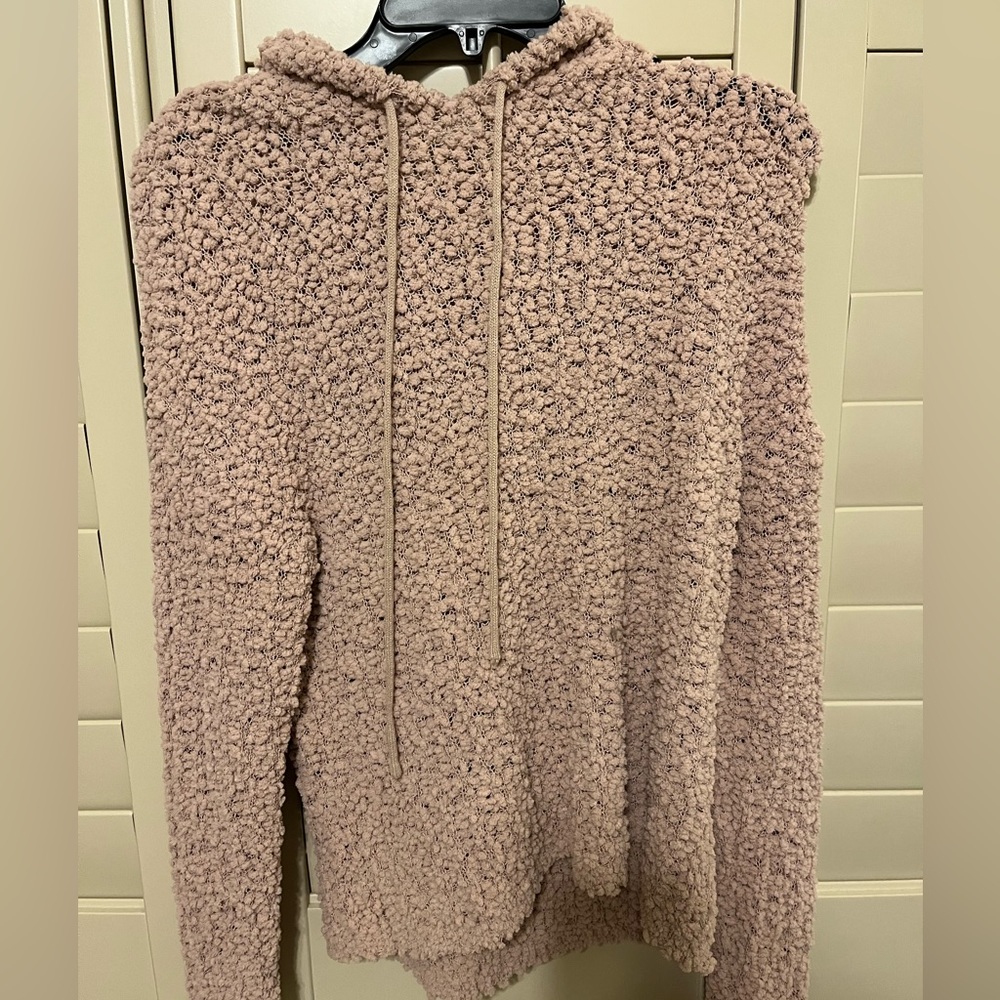 Love tree pink fuzzy hoodie